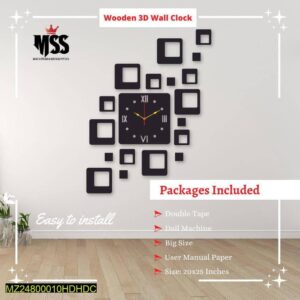 Stylish Analog Wooden Wall Clock – Modern Wall Art