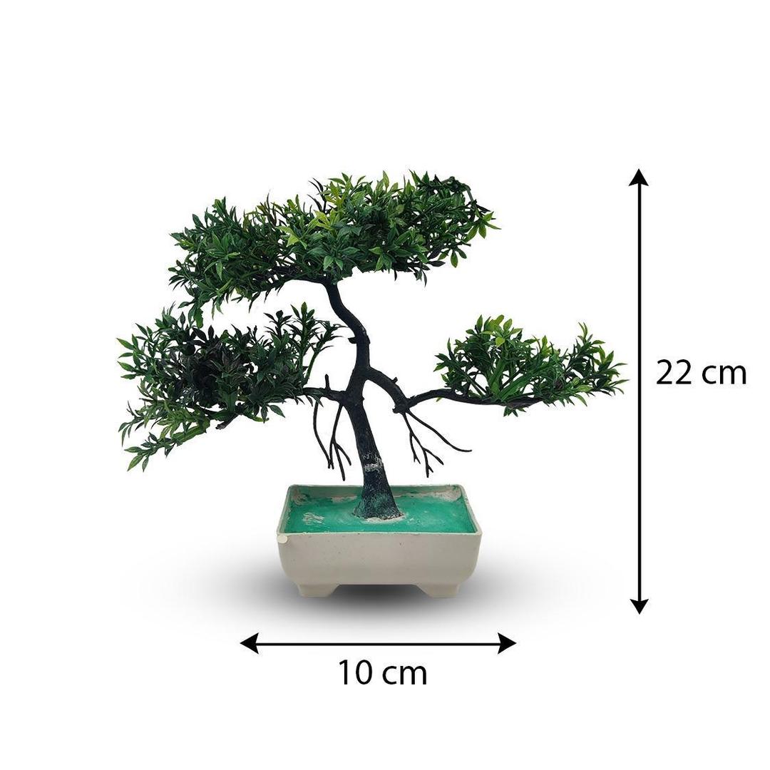 Artificial Green Bonsai Tree – 1 Pc Home Decor - Image 2