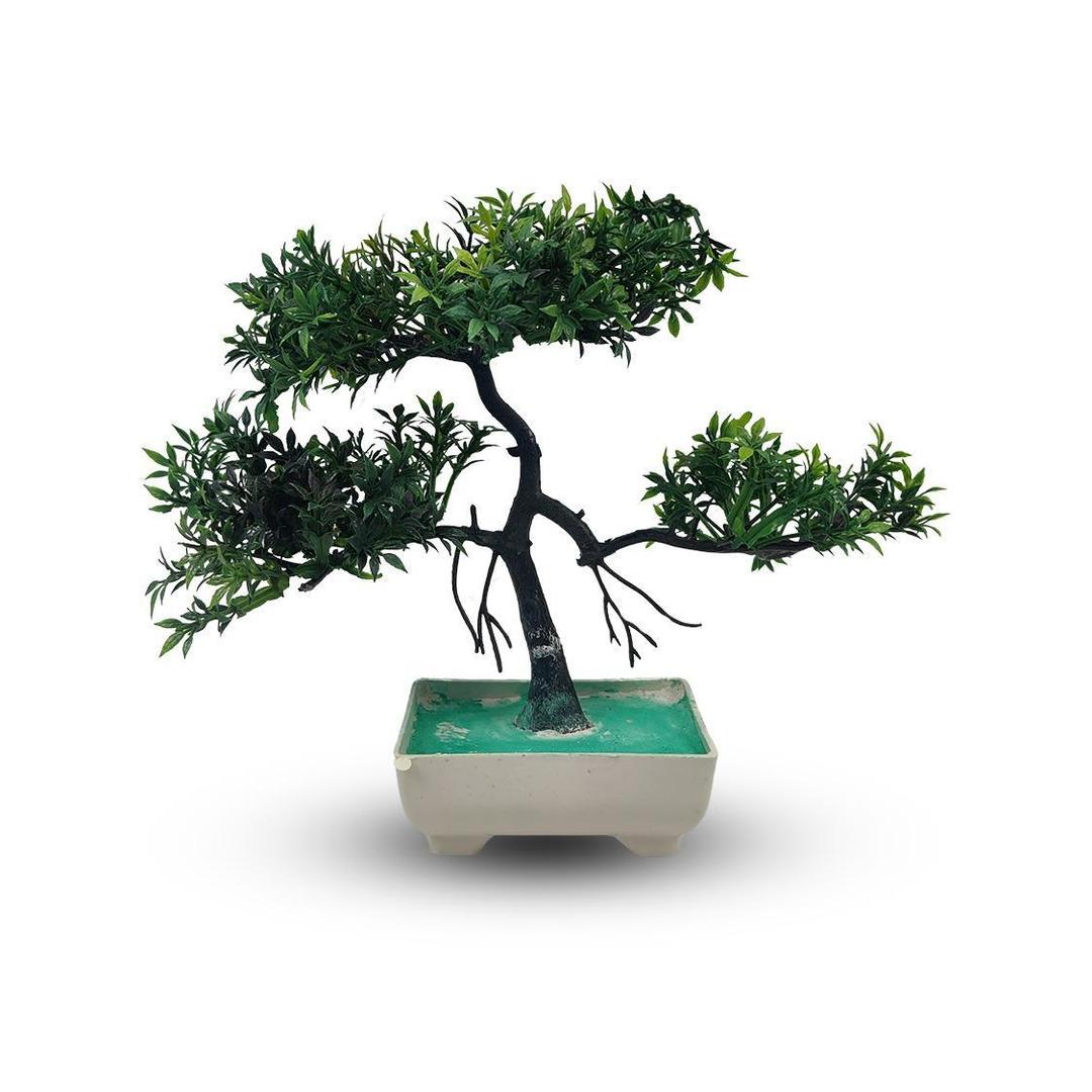 Artificial Green Bonsai Tree – 1 Pc Home Decor - Image 5