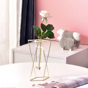 Black and golden metal vase with Arabic calligraphy – elegant Islamic home decor