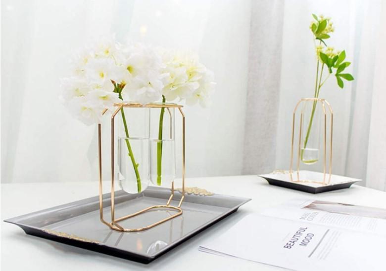 Golden Tube Vase – Stylish Home Decor - Image 4